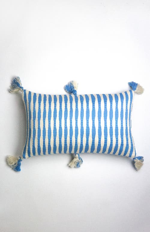 Archive New York Striped Antigua Pillow In Sky Blue
