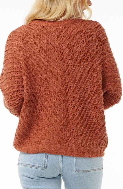 Shop Rip Curl Classic Surf Cotton Blend Sweater In Rust