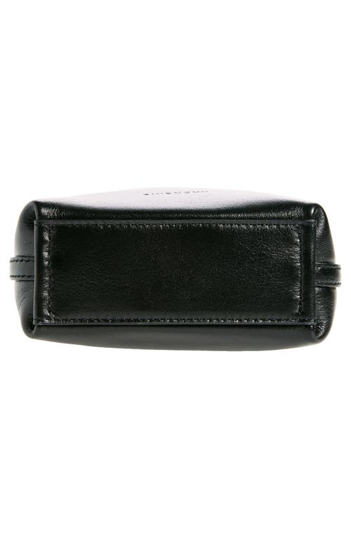 Givenchy Voyou Phone Pouch Bucket Bag In Shiny Tumbled Leather In Black