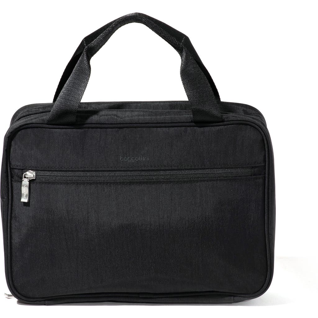 Baggallini Large Hanging Travel Toiletry Kit In Black