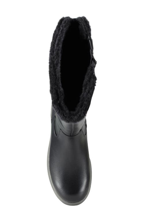 Baretraps Nettie Womens Faux Fur Lined Faux Leather Winter & Snow Boots In Black