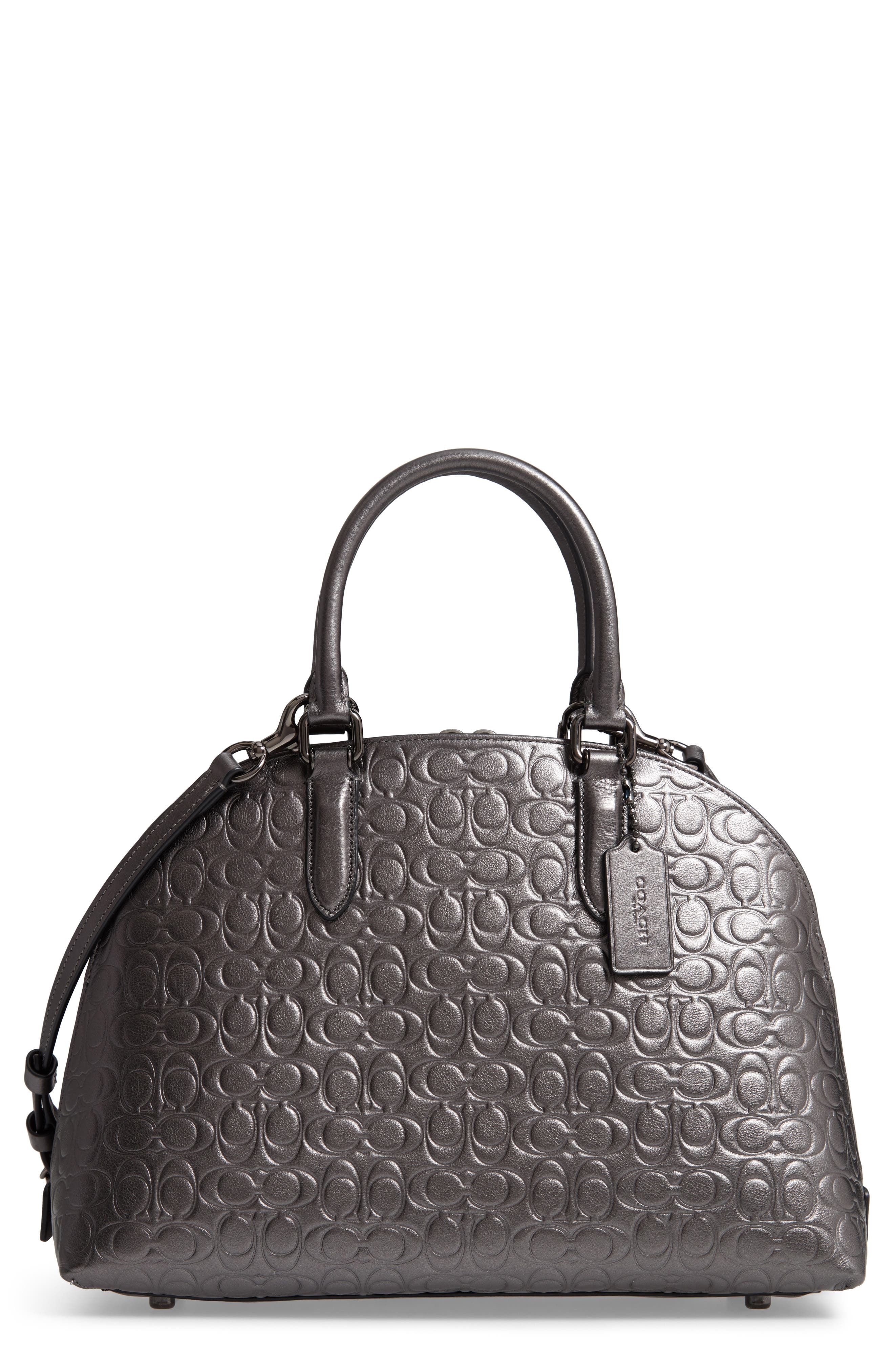 coach metallic satchel