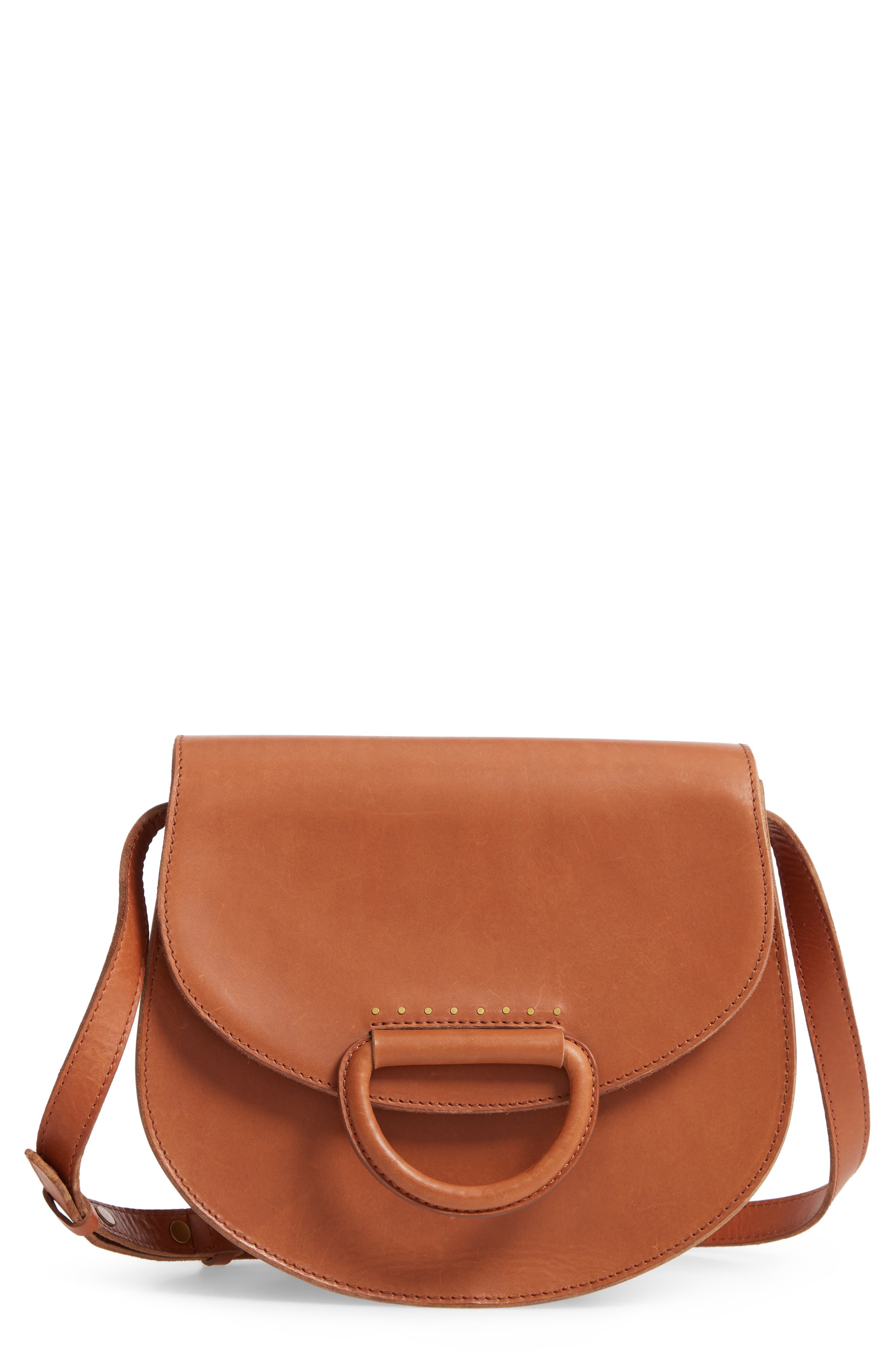  D-Ring Saddle Bag, Main, color, BURNISHED CARAMEL