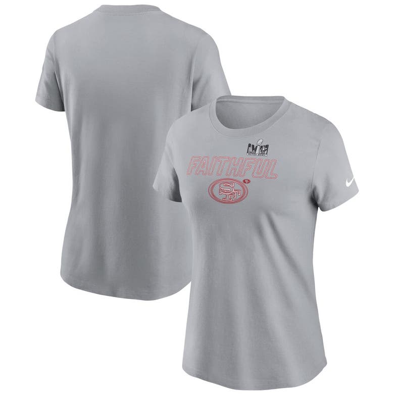 Shop Nike Gray San Francisco 49ers Super Bowl Lviii Local Essential T-shirt