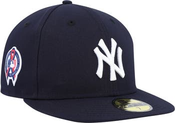 New York Yankees Hat Cap Size 8 Fitted Black Red Embroidered Adult MLB New  Era