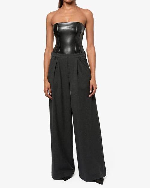 Shop Weworewhat Corset Wide Leg Jumpsuit In Black