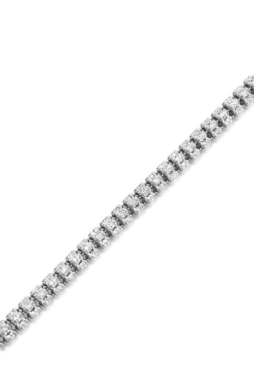 Simona D-c Ice Barrel Chain Necklace In Silver