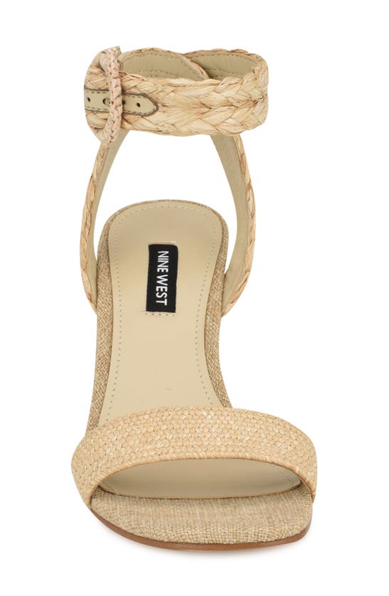 Shop Nine West Nerisa Ankle Strap Espadrille Wedge Sandal In Light Natural