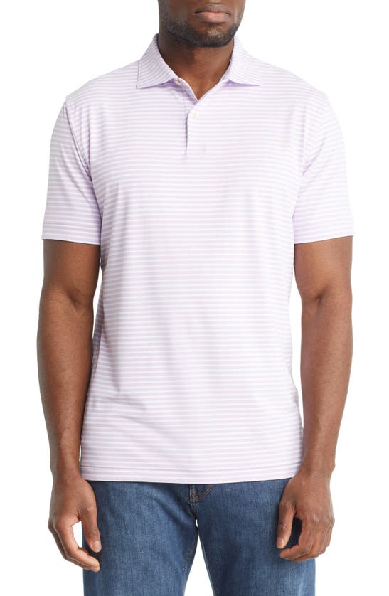Peter Millar Crown Crafted Stripe Performance Polo In Wild Flora
