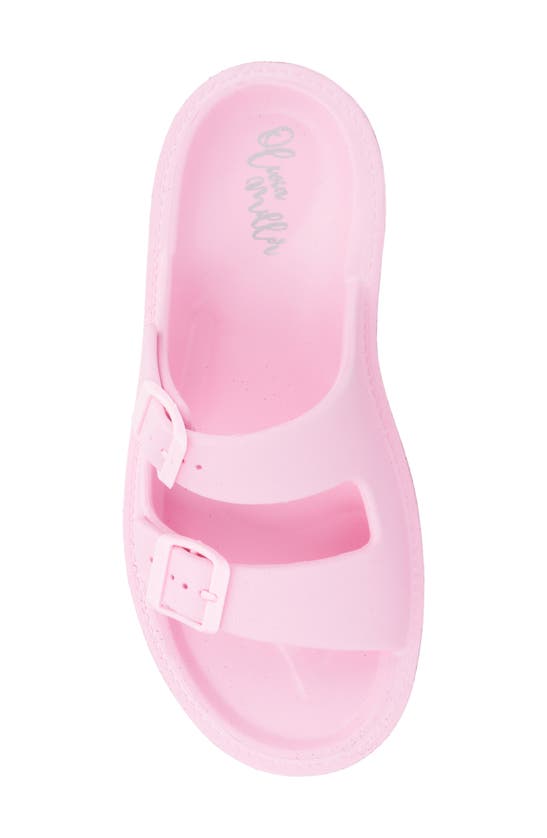 Shop Olivia Miller Sparkles Plaform Slide Sandal In Pink