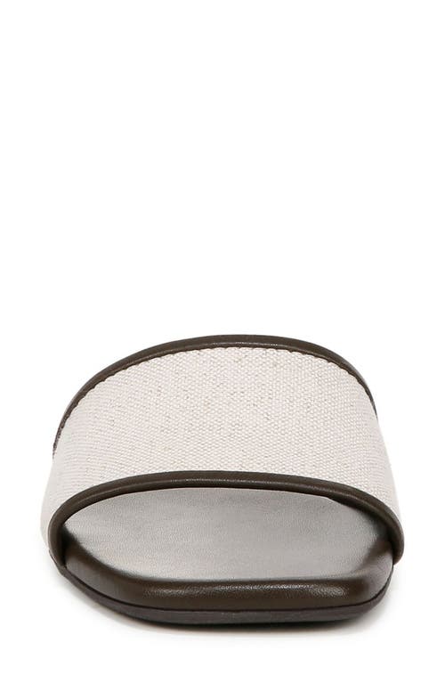 Vince Debra Slide Sandal In Linen Clove