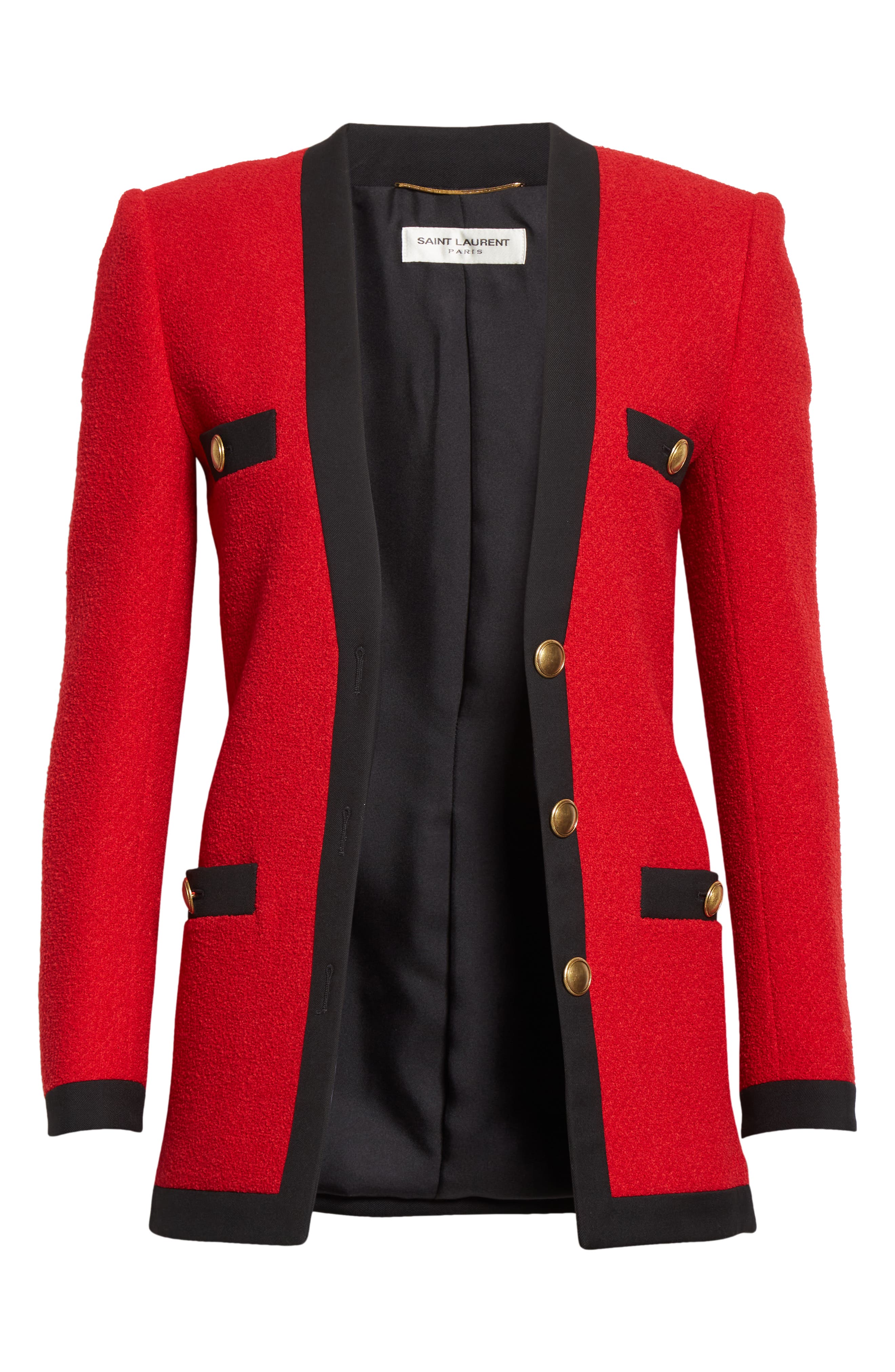 red wool jacket womens