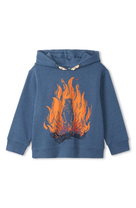 Hatley flip sequin star velour pullover main image 1