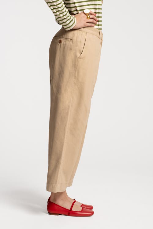Frances Valentine Boyfriend Khaki Cotton In Tan