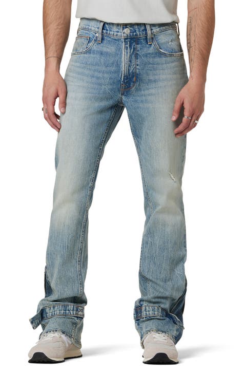 Designer Mens Slim Fit Bootcut Leg Flare Jeans Men Blue/Black Stretch Flare  Pants From Just4urwear, $32.72