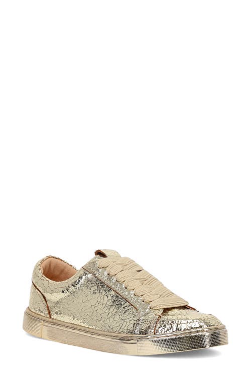 Shop Frye Ivy Low Top Sneaker In Gold Mirror