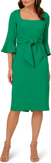 Tie Front Sheath Dress