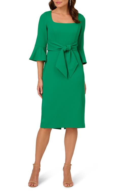 Adrianna Papell Tie Front Sheath Dress at Nordstrom,