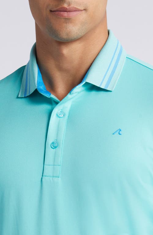 Shop Redvanly Cadman Performance Golf Polo In Pool