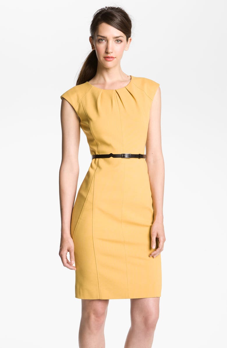 Classiques Entier® Belted Italian Ponte Dress | Nordstrom
