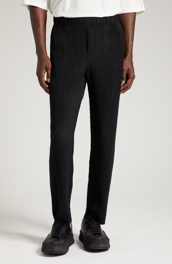 Homme Plisse Issey Miyake Pleated Straight-Leg Trousers