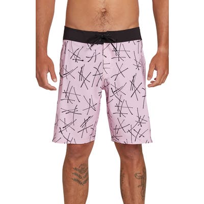 Volcom Crossed Up Board Shorts, Purple
