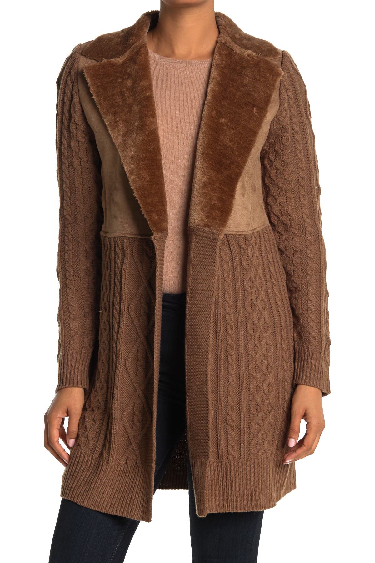 suede cardigan