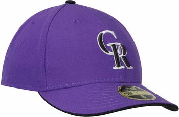 New Era 59FIFTY Authentic Collection Colorado Rockies On-Field Alternate Hat - Black, Purple