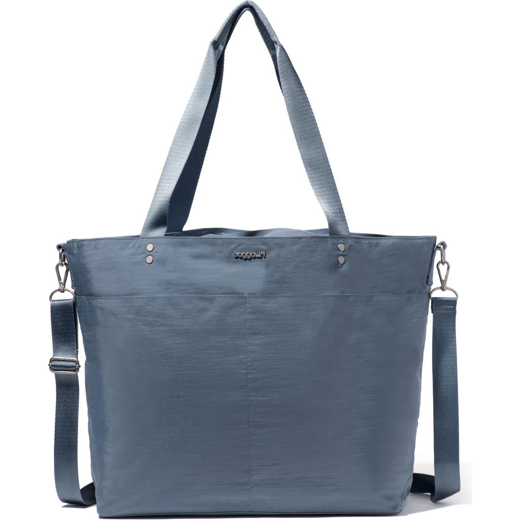 Baggallini Large Carryall Crossbody Tote Bag In Mist