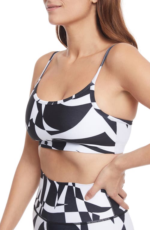 Shop Sage Collective Sage Collective Patterned Everyday Bralette In Black/white