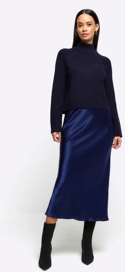 Satin skirt hotsell river island