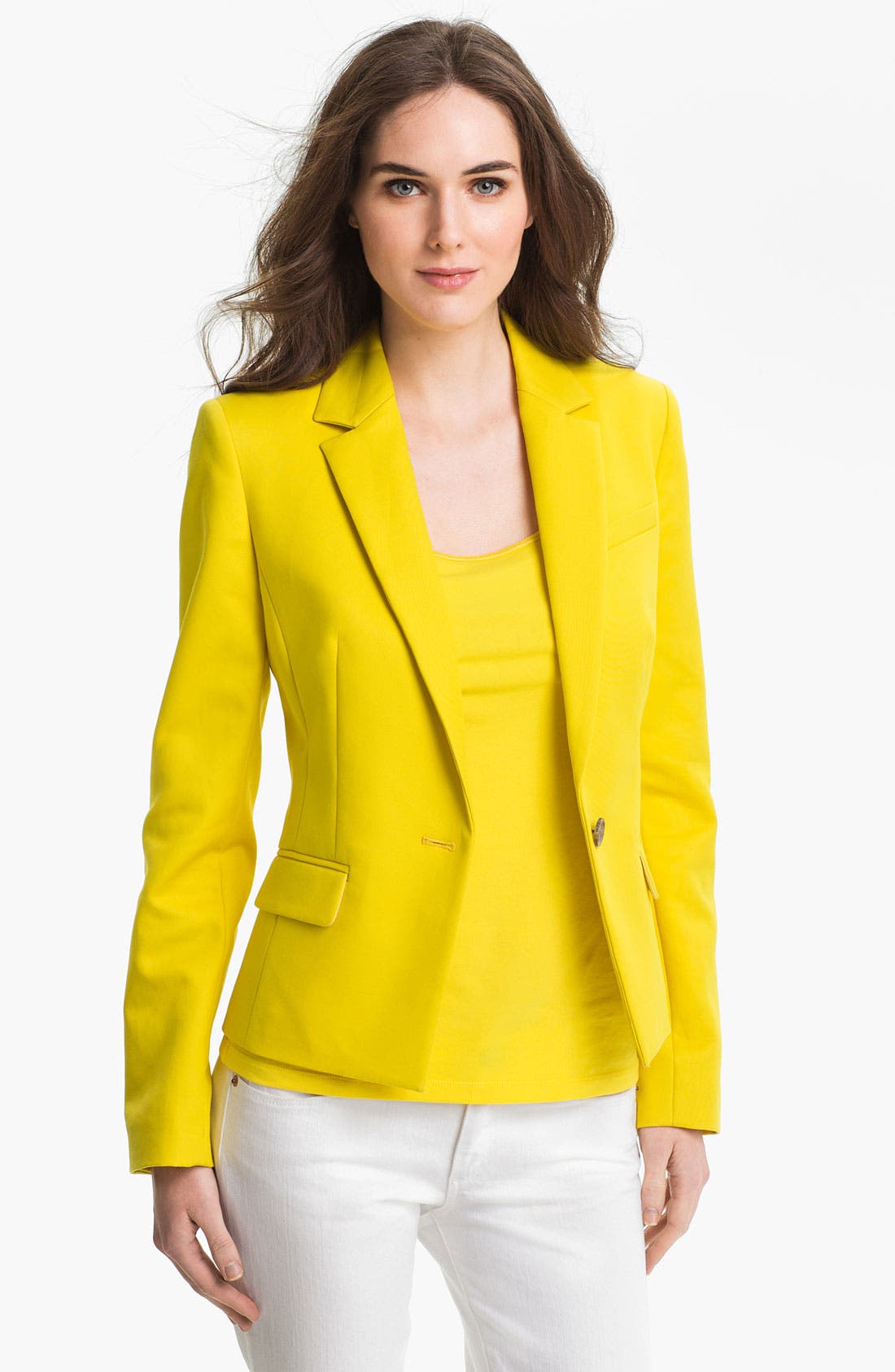 Anne Klein One Button Blazer Nordstrom