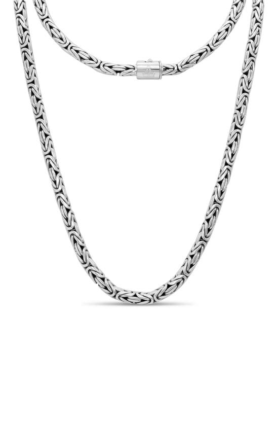 Devata Sterling Silver 16" Borodubur Chain Necklace