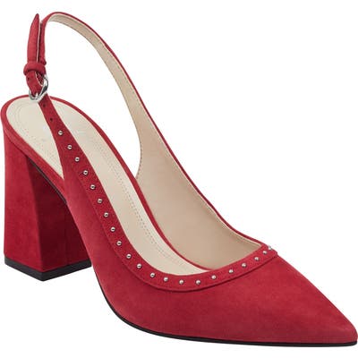 Marc Fisher Ltd Joi Studded Slingback Pump, Red