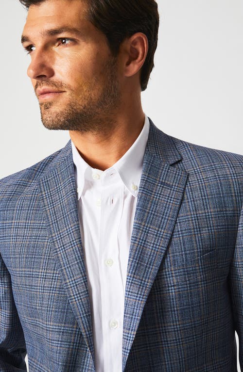 Shop Billy Reid Virgin Wool Blend Sport Coat In Blue Plaid