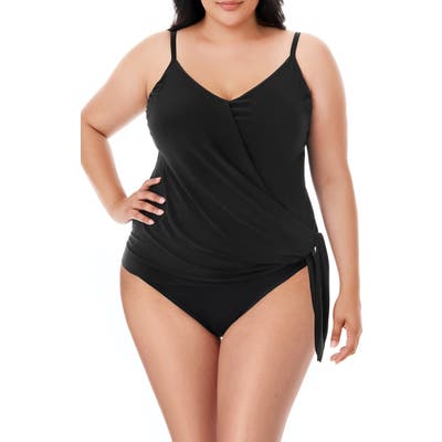 Plus Size Magicsuit Alex Tankini, Black