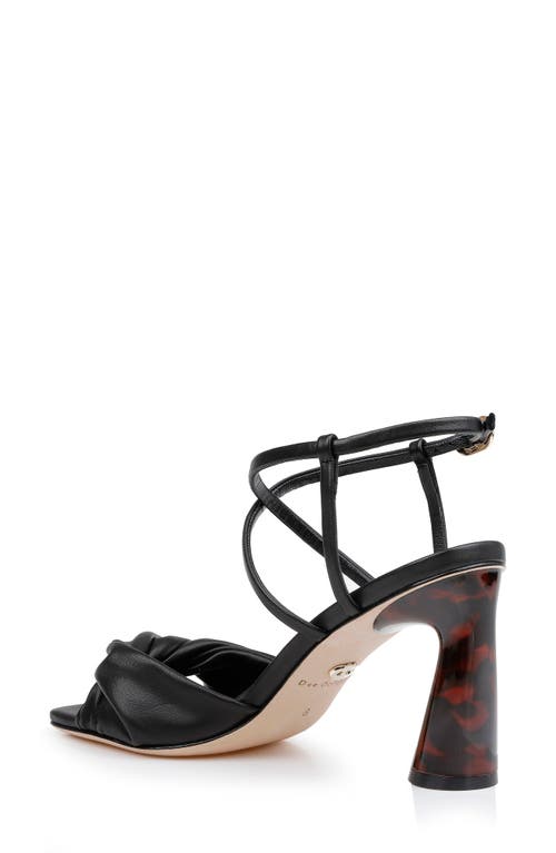 Shop Dee Ocleppo Mexico Square Toe Sandal In Black Leather