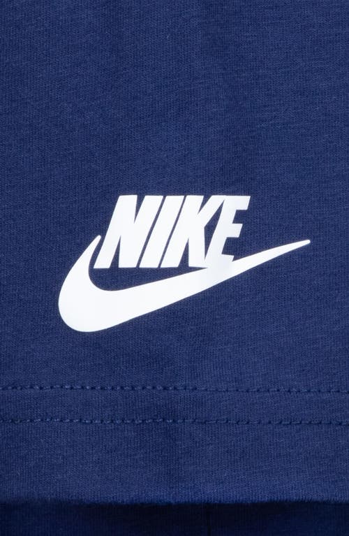 Shop Nike Kids' Club Logo Graphic T-shirt In Midnight Navy