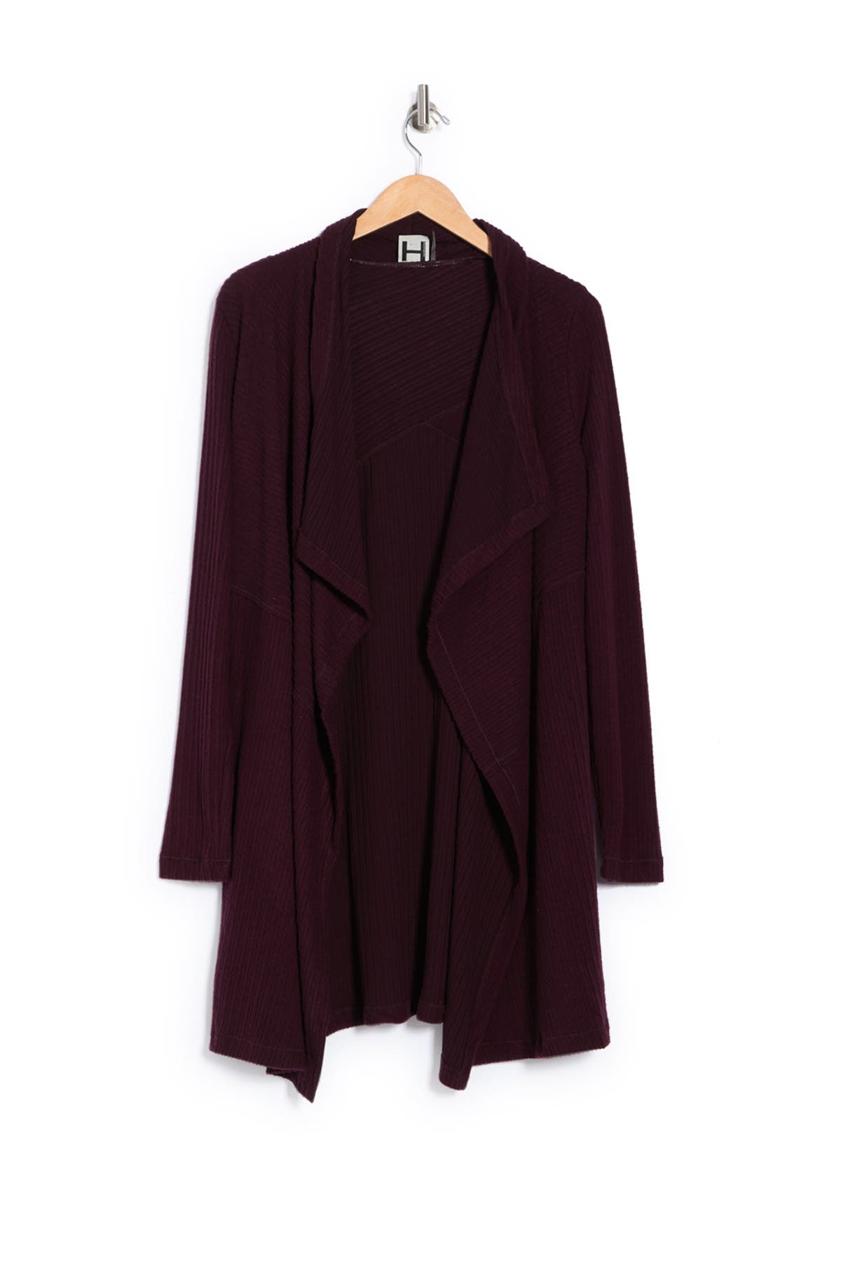 h by bordeaux cardigan