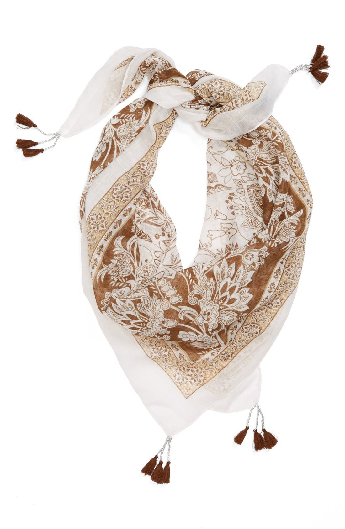 Accessory Street Floral Pom Scarf Nordstrom