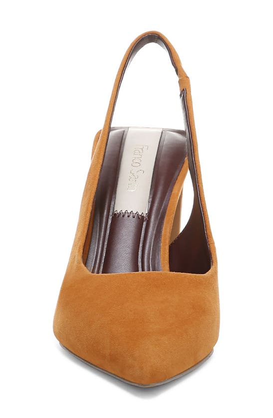 Franco Sarto Women's Averie Pointed Toe Slingbacks In Pumpkin