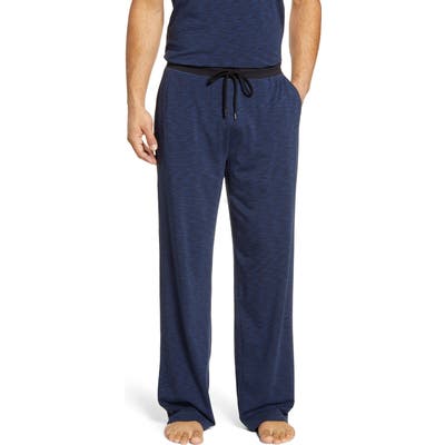 Daniel Buchler Space Dye Stretch Cotton & Modal Pajama Pants, Blue