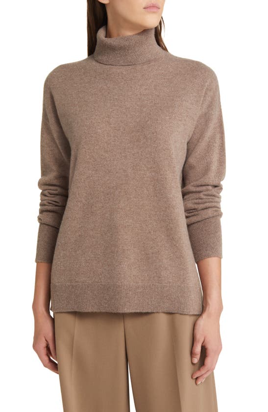 Nordstrom Cashmere Turtleneck Sweater In Brown Taupe