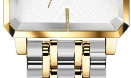 Alfred Sung Octavia Two-tone Bracelet Watch, 19.5mm X 24mm In Two Tone