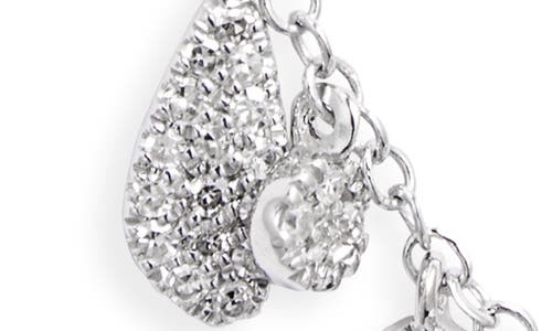 Meira T Diamond Bezel Charm Necklace In White Gold