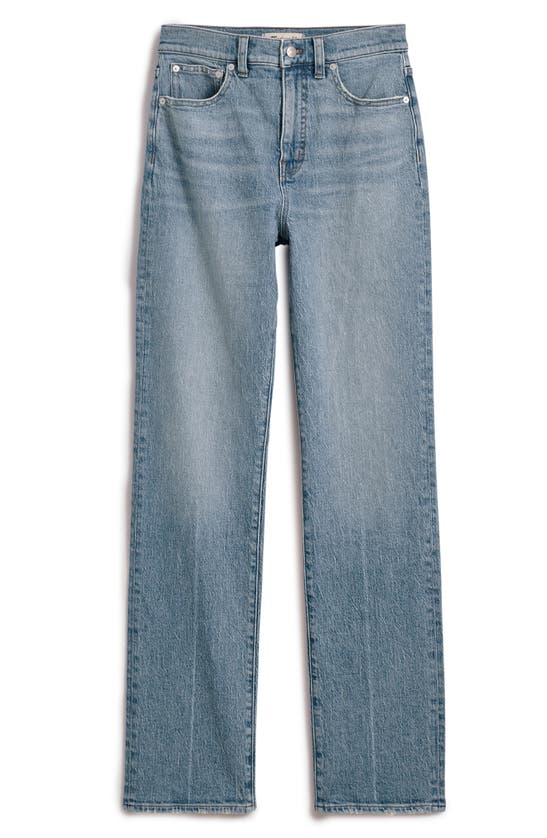Shop Madewell The '90s Crease Edition Straight Jeans In Rondell Wash