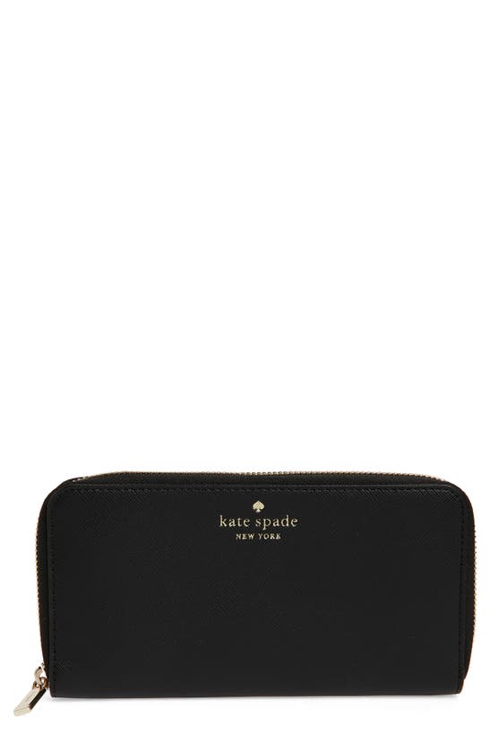 Shop Kate Spade Schuyler Continental Wallet In Black