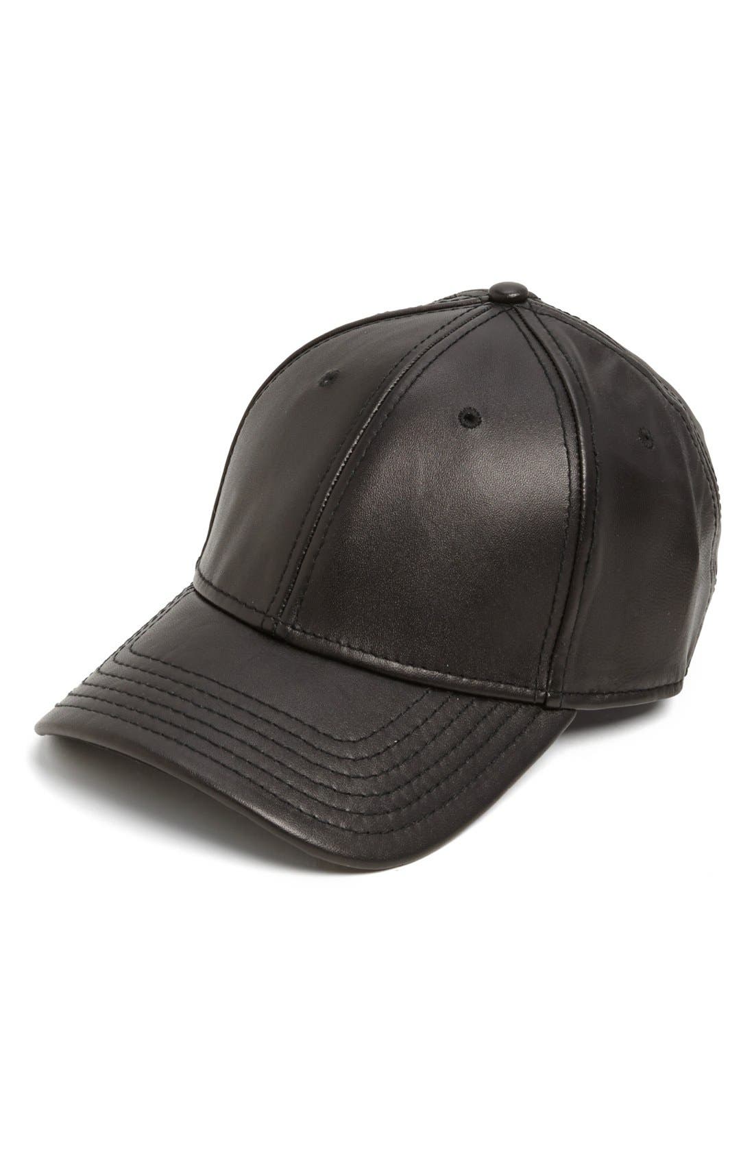 gents leather cap