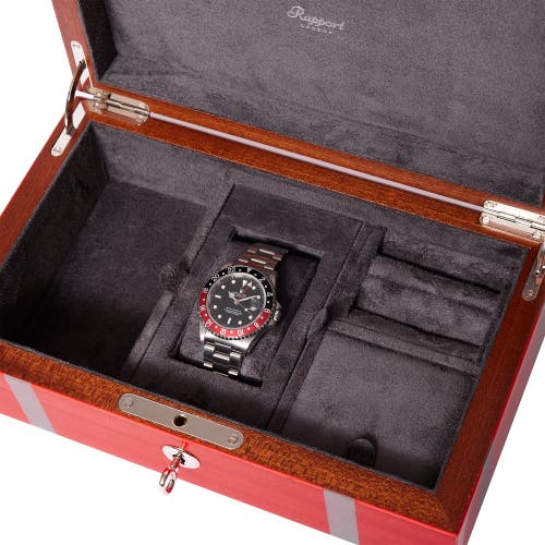 Rapport London Carnaby Watch And Accessory Box In Red