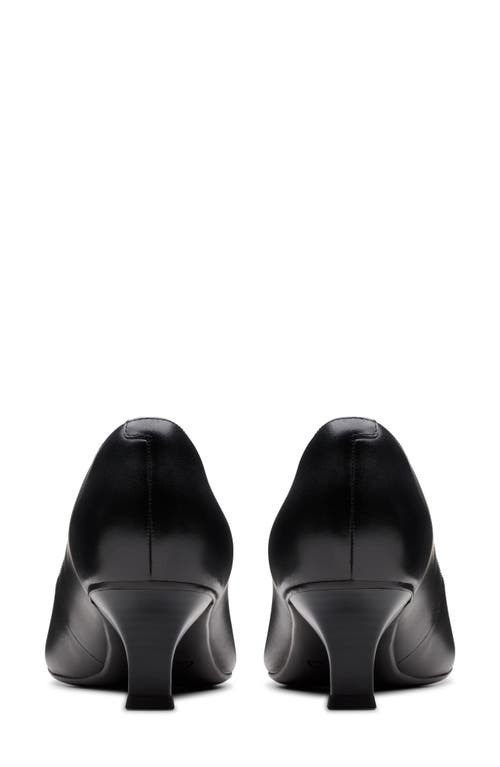 Shop Clarksr Clarks(r) Noahh Rose Pointed Toe Pump In Black Leather